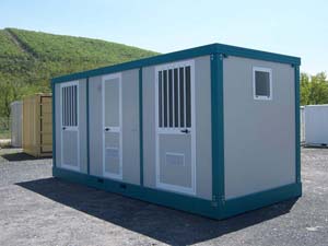 Bungalows de d&eacute;samiantage 6m<br />5 compartiments