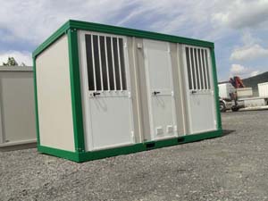 Bungalows de d&eacute;samiantage 4m<br />3 compartiments